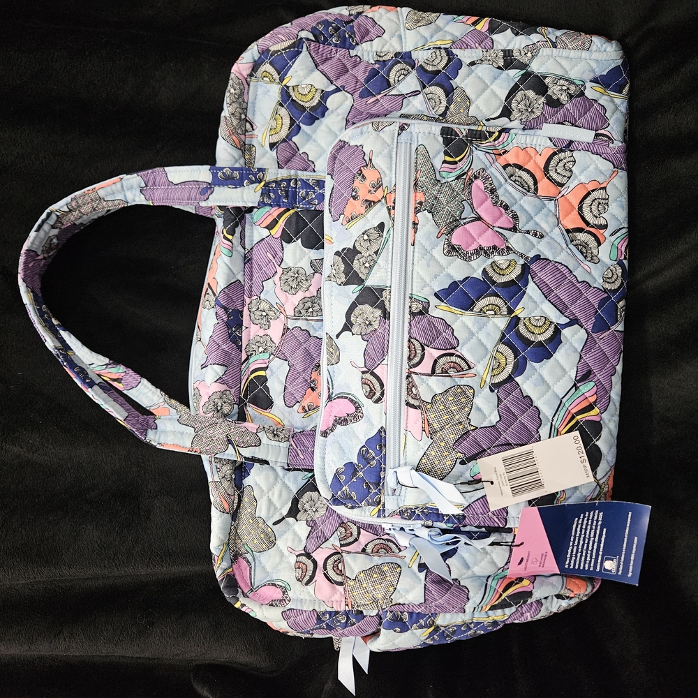 Vera Bradley Colorful Butterfly Quilted Tote